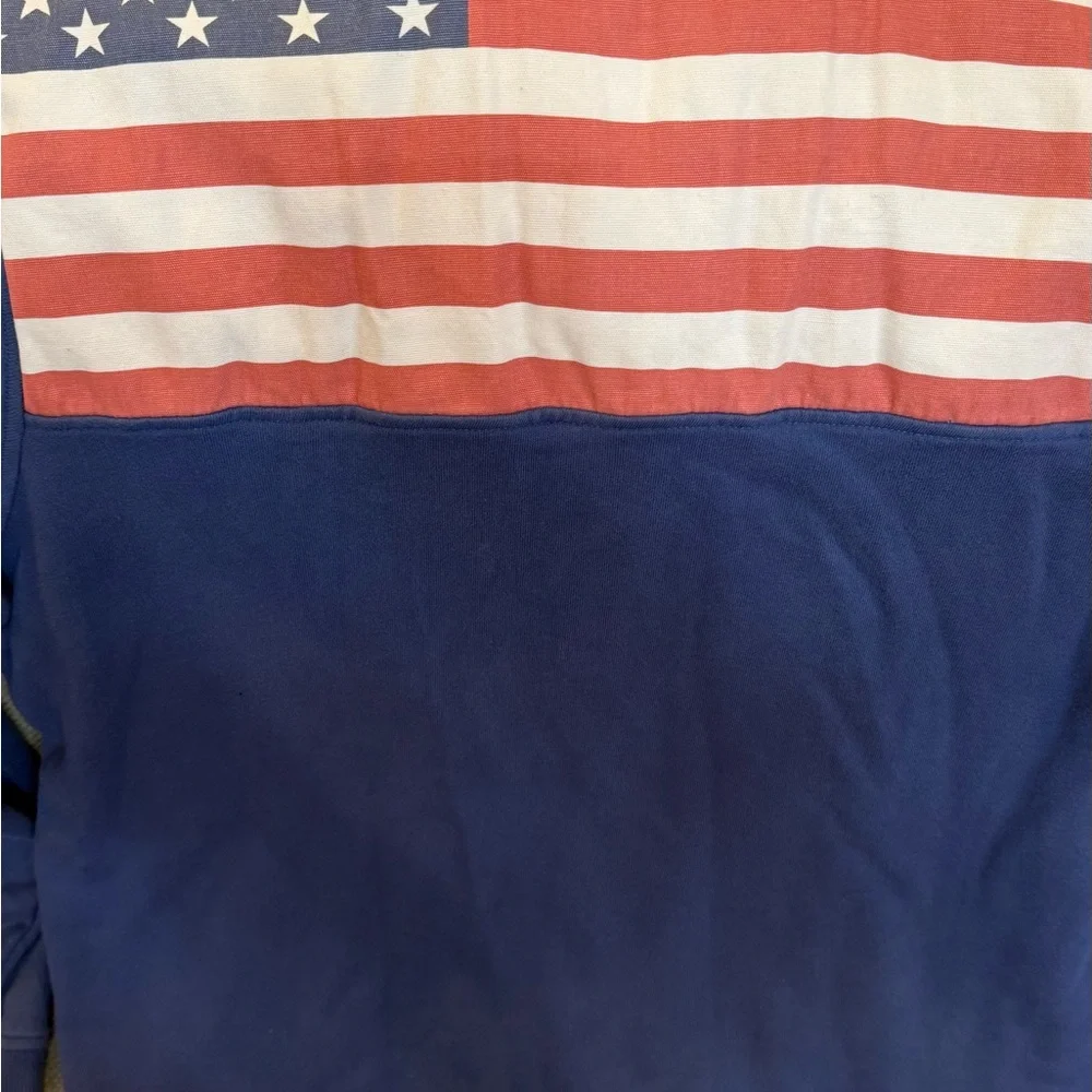 Vineyard Vines Men 1/4 Zip Sweatshirt Pullover Size XL Blue America USA Sweater - Picture 8 of 9